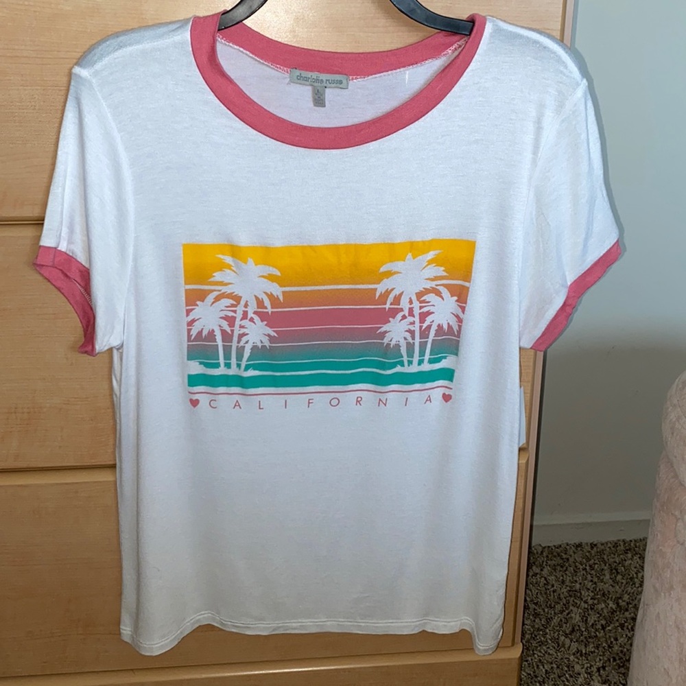 Charlotte Russe large California shirt! Never worn